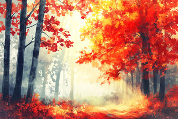 autumn in the forest