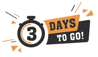 Conto alla rovescia sinistra giorni banner. contare la vendita a tempo. Nove, otto, sette, sei, cinque, quattro, tre, due, uno, zero giorni rimasti. Illustrazione