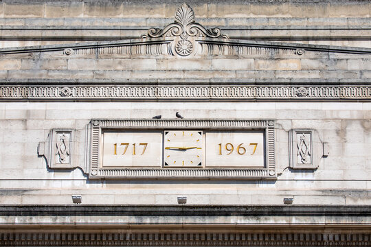 Exterior Detail of Freemasons Hall in London, UK