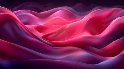 Obraz premium Flowing Curves of Red Green and Blue in Artistic RGB Wave Composition Like Ribbons