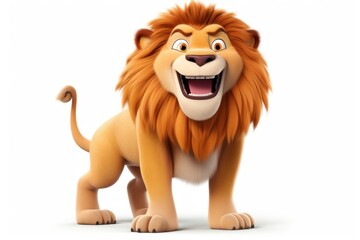 Cartoon mammal animal lion.