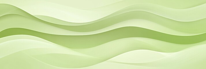 Fototapeta premium Abstract Pale Green Background, Delicate Light Gradient Wave, Minimalistic Elegant Motion Design
