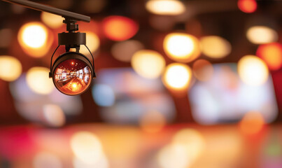 Captivating Lens Reflection: Exploring the Art of Lighting and Technology in Studio Photography and Cinematography Environments