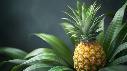 Fototapeta premium pineapple on the tree