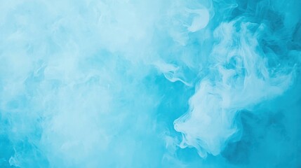 Abstract Azure Swirls: A Serene Blue Ink in Water