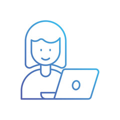 Woman Emplaaaaoyee Work vector icon