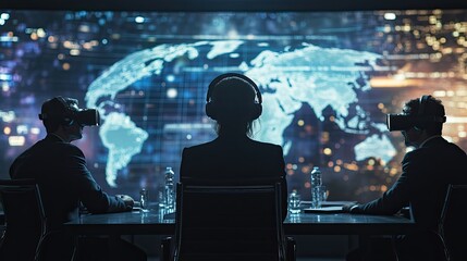 Strategic metaverse meeting with global insights using virtual reality