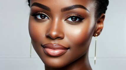 Stunning beauty transformation showcased with makeup techniques and expert tips