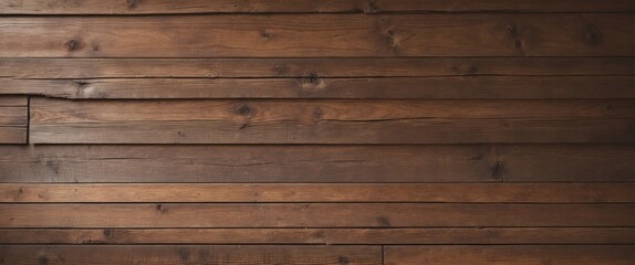 Obraz premium Rustic brown wood plank wall texture background