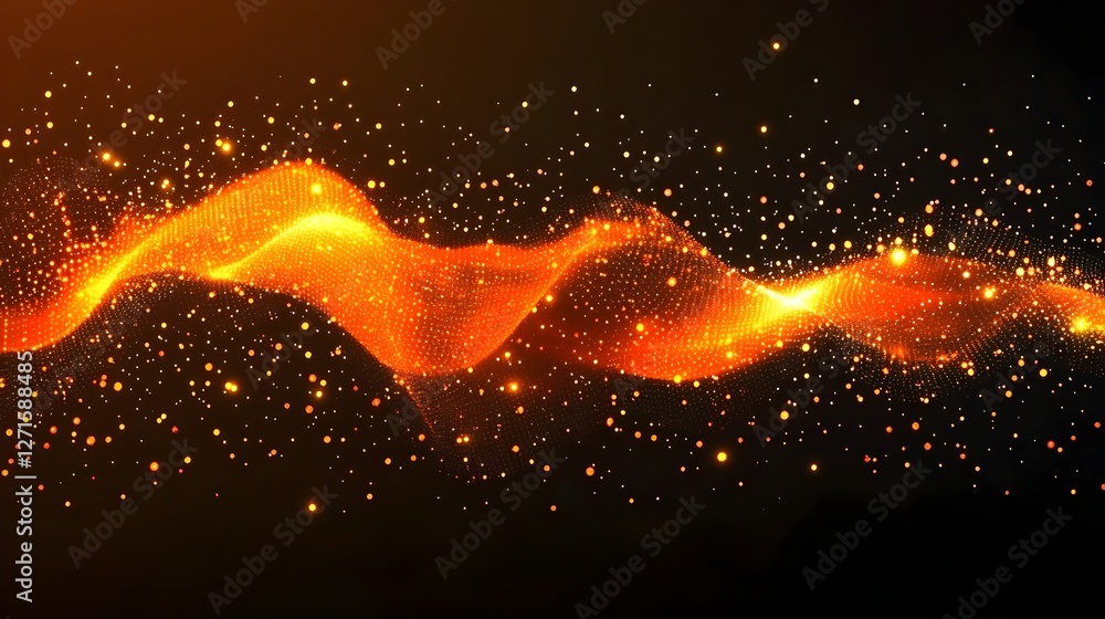 Wall mural digital background perfect for tech processes, neural networks, artificial intelligence, data transf