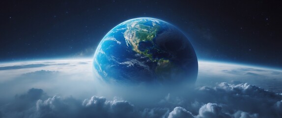 Earth from Space A Stunning View of the Blue Planet in the Cosmos
