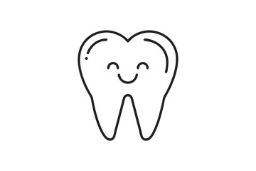 Line Art Tooth Icons Design