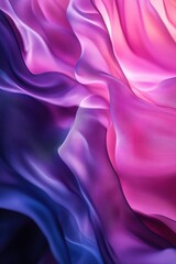 Colorful abstract silk fabric background in shades of pink and purple, perfect for modern digital designs, wallpapers, and creative projects.