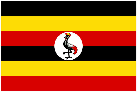 Flag of Uganda – Editable SVG Vector in High Resolution