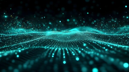 Digital background perfect for tech processes, neural networks, artificial intelligence, data transfer and encryption, digital archives, sound and graphic presentations, science, education, etc.