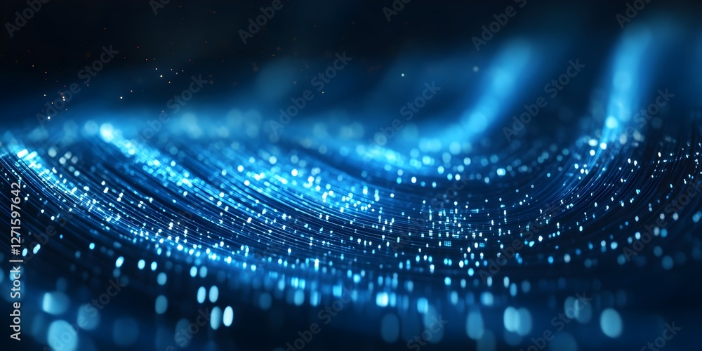 Poster digital background perfect for tech processes, neural networks, artificial intelligence, data transf