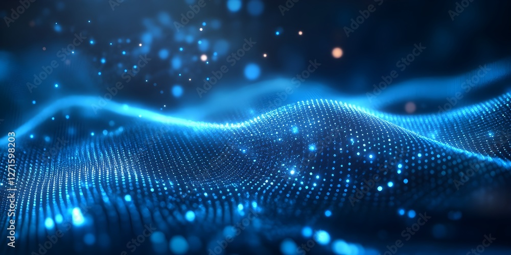 Poster digital background perfect for tech processes, neural networks, artificial intelligence, data transf