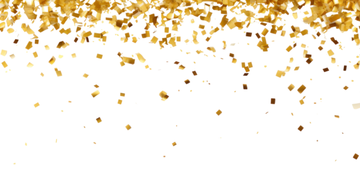 PNG Golden confetti backgrounds shiny
