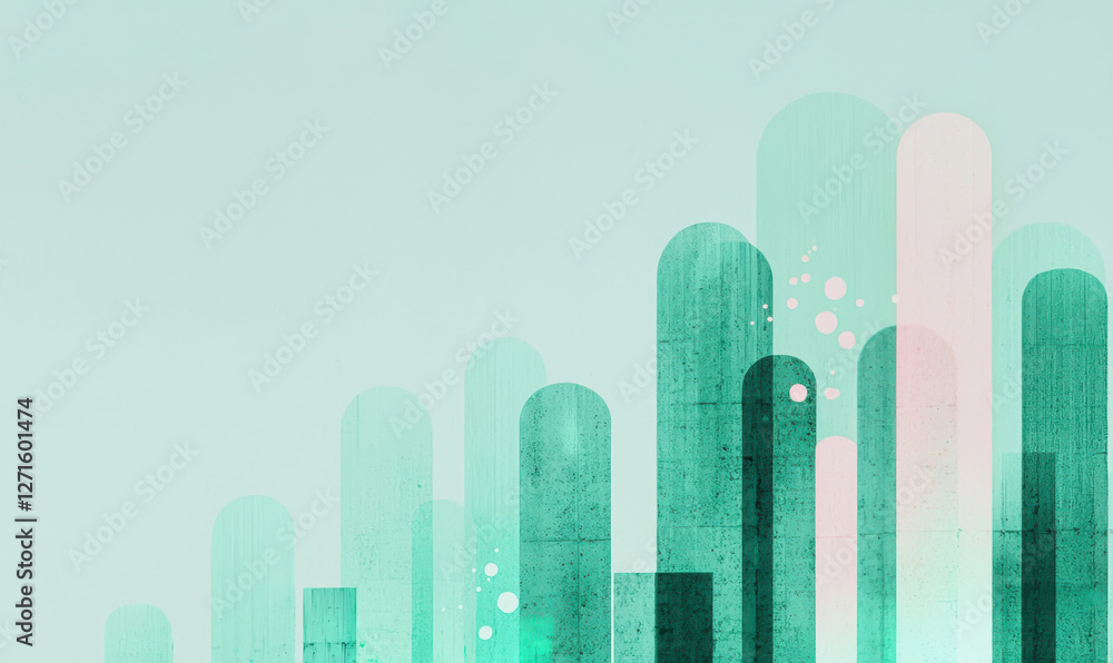 Poster explore vibrant and modern abstract graphics with soft color gradients for stunning visual design an