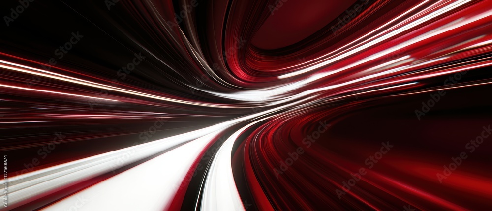 Poster dynamic abstract background with red and white lines for modern designs and digital art