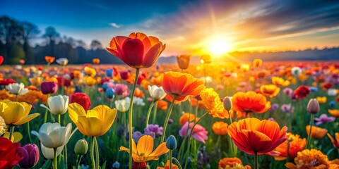 Obraz premium Flowers Romantic Spring Background Design