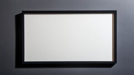 Stark Black Border Framing Soft Off-White Mount with Shadow Depth