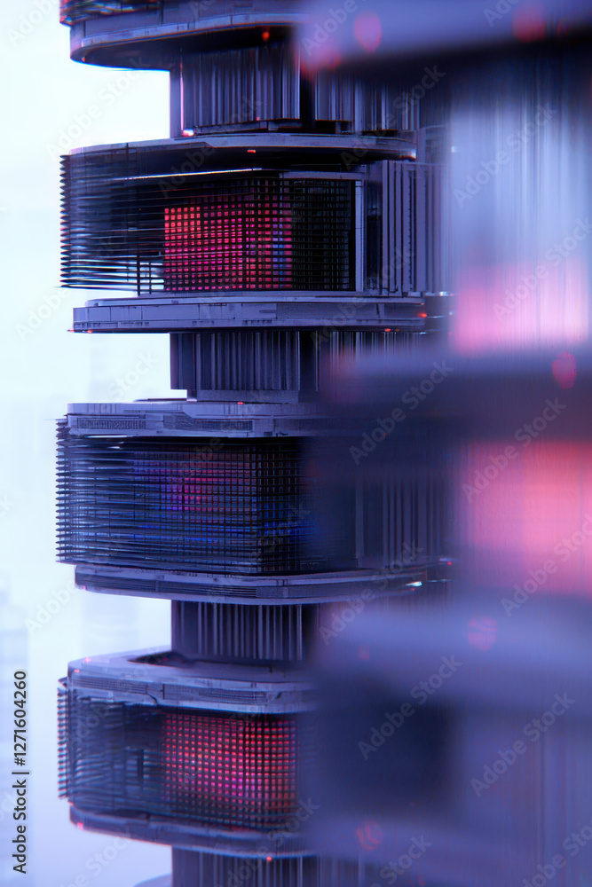 Aufkleber exploring futuristic architecture: a glimpse into modern highrises and architectural innovation in t