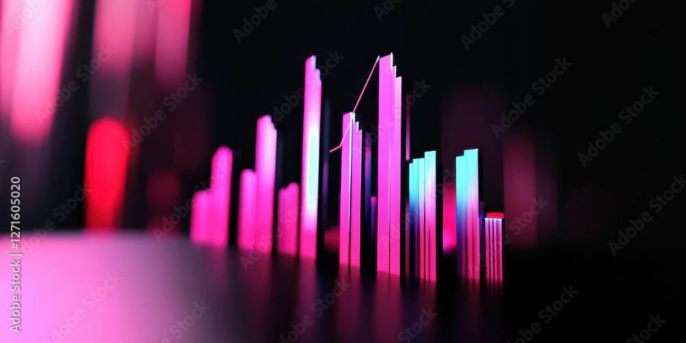 Aufkleber explore the vibrant world of data visualization: a stunning display of digital graphics depicting an