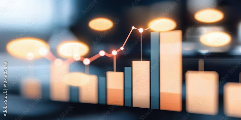 Aufkleber unlocking business potential through data visualization: understanding growth trends and financial a