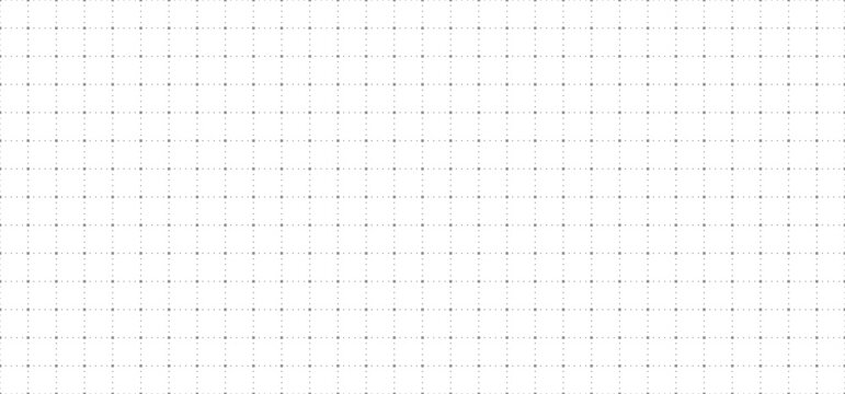 Coordinating Grid Background. Seamless gray grid pattern with dots and squares, creating geometric digital design in hi-tech, futuristic style, suitable for technological and abstract themes.