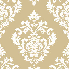 Vintage damask pattern antique vector illustration