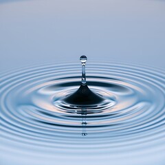 Serene Water Droplet Ripples