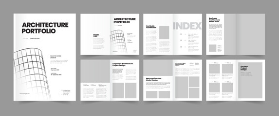architecture portfolio design portfolio template interior portfolio architecture photo album real estate brochure 