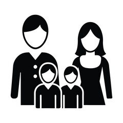 family mamber model icon silhouette design bundle set 
