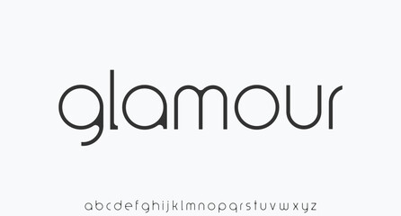 Minimal modern logo alphabet font. Typography abstract minimalist sans serif technology, electronic, digital, music, movie, creative logos fonts. vector illustration
