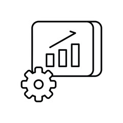 Seo Persentation Setting vector icon