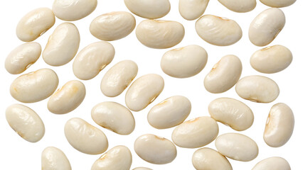 cannellini beans on a white isolated on transparent background png