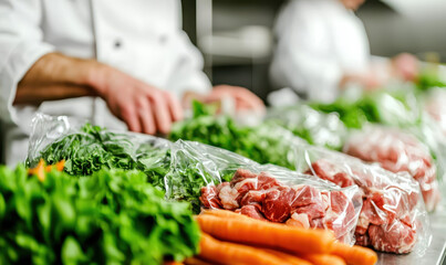 Discover the Art of Culinary Preparation in a Modern Kitchen: A Visual Journey into Fresh Ingredients, Skilled Chefs, and the Passion for Cooking Delicious Meals