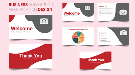 Business minimal slides presentation background template. business presentation template.