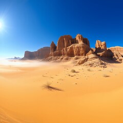 Majestic Desert Landscape with Red Rock Formations