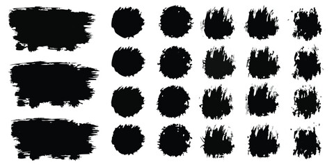 Versatile Brush Paint Vector Set – Ink Strokes, Calligraphy, and Grunge Textures







