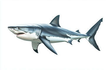Obraz premium Shark isolated on a white background