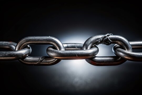 Broken Chain Link: Minimalist Photography of Strength, Weakness, and Single Point of Failure