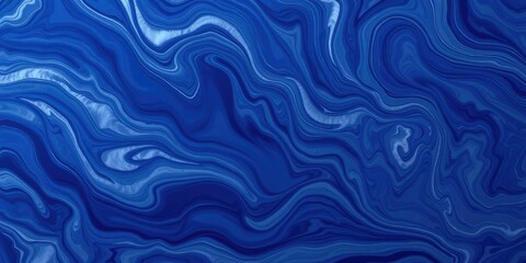 Obraz premium Swirling liquid marble art background with navy blue and silver colors, abstract patterns, artistic background