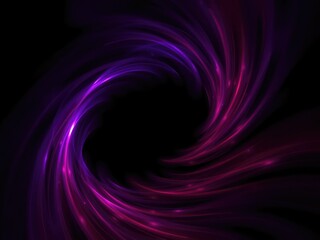 Swirling vortex of deep purple and red light waves emitting from a dark space, psychedelic patterns, nebula, purple lights