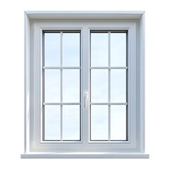 Fototapeta premium Isolated Double Glazed Window with Air Tight Seals for Energy Efficient Architecture