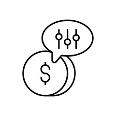 Money Settings vector icon