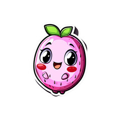 Obraz premium Adorable Cartoon Strawberry Character Illustration