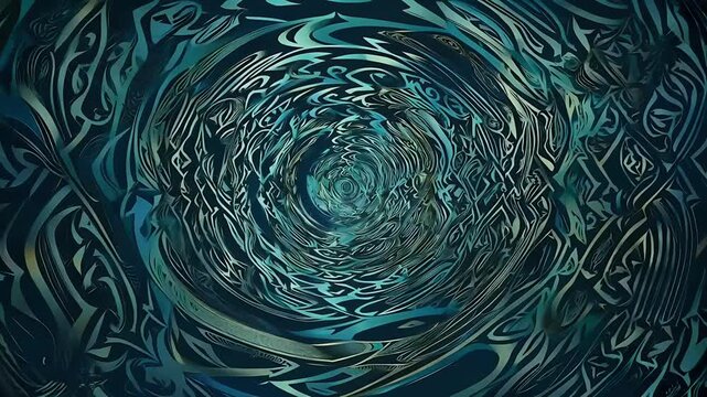 A seamless loop motion background featuring repeating pattern decorative Celtic triskele spirals moving camera showcasing Irish styled symbolic design