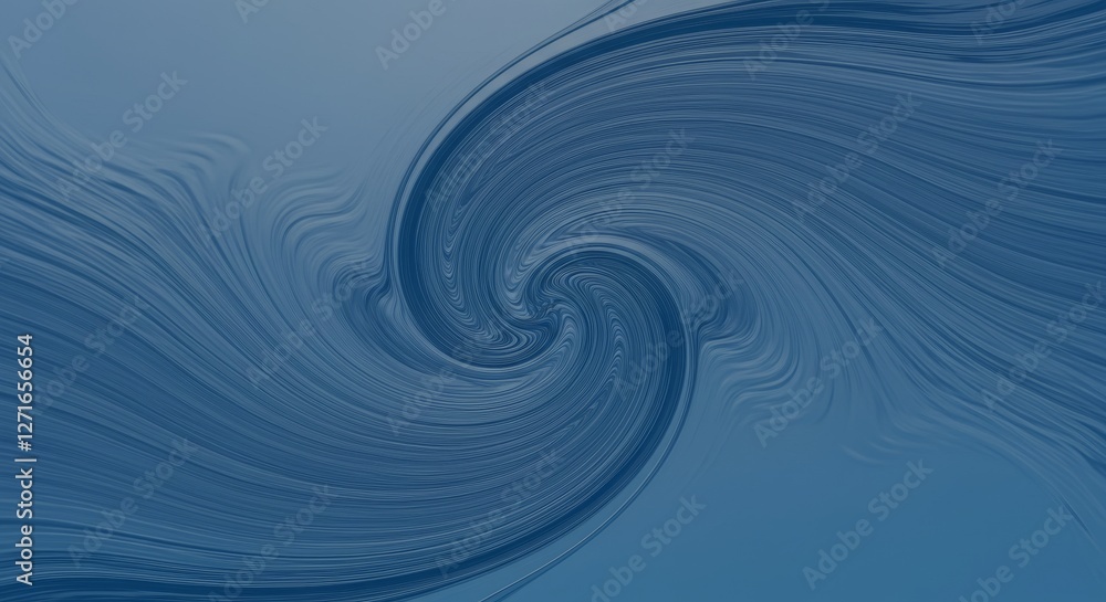 Poster abstract swirling blue design - abstract featuring a swirling blue pattern, ideal for backgrounds or